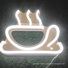 Wholesale coffee shop neon logo sign outdoor sign led flex custom neon logo